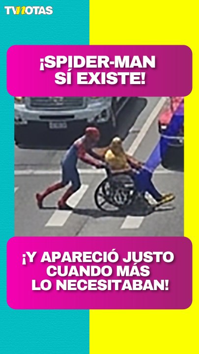 Spider-Man captado en Arkansas ayudando a una persona en silla de ruedas