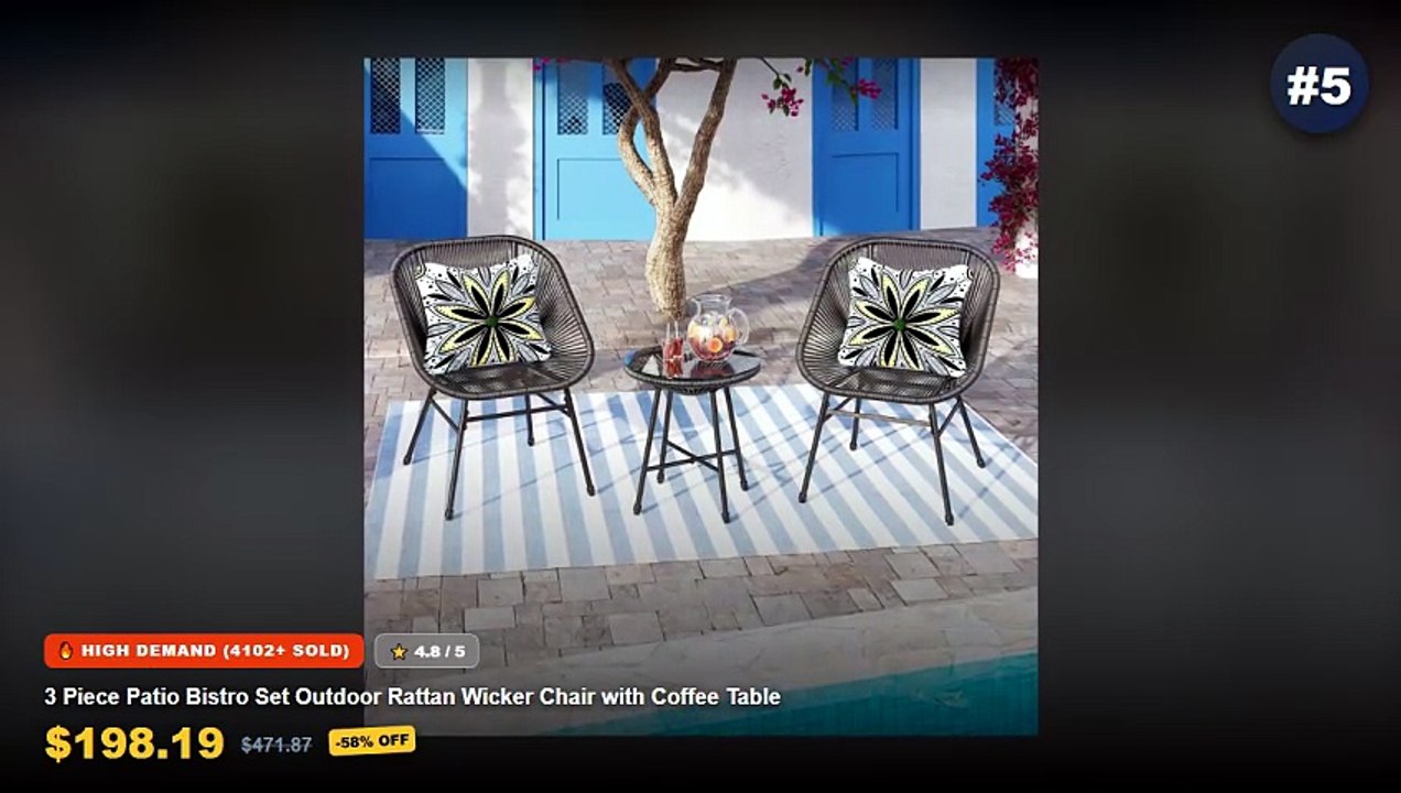 Don't Buy Retro Screwdriver Set Before Watching This! - 3 Piece Patio Bistro Set Outdoor Rattan Wicker Chair with Coffee Table