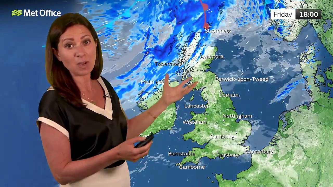 Met Office Friday Morning Weather Forecast 24/07/2026