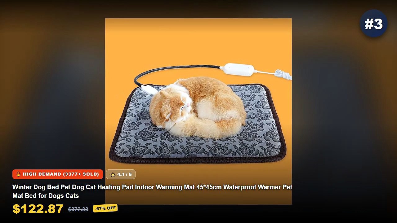 Amazing Electric Dog Bed You Need To See - Self Heating Pet Pads Blanket Puppy Pad Warm Cushion Mat for Cats Dogs Washab...