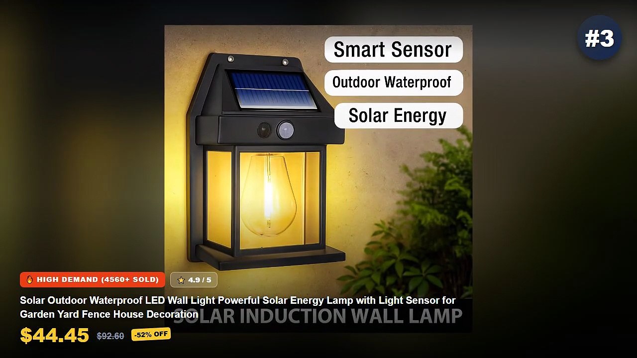 Ultimate Guide to the Best Solar Garden Lights - Solar Powered Courtyard Lamp, Household Garden Lighting, Human Body Sen...