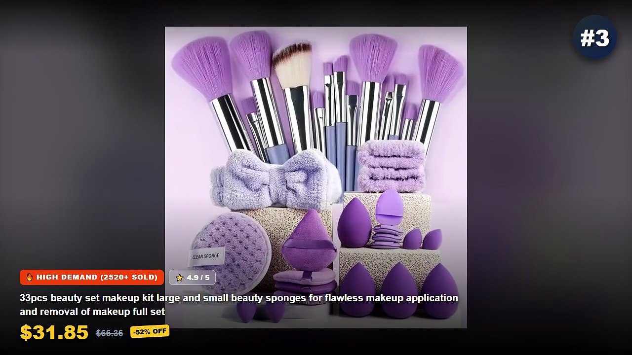 Cheap & Best Makeup Brush Set Unboxing & Review - 5pcs Mini Travel Size Makeup Brushes Set Complete Function Cosmetic Br...