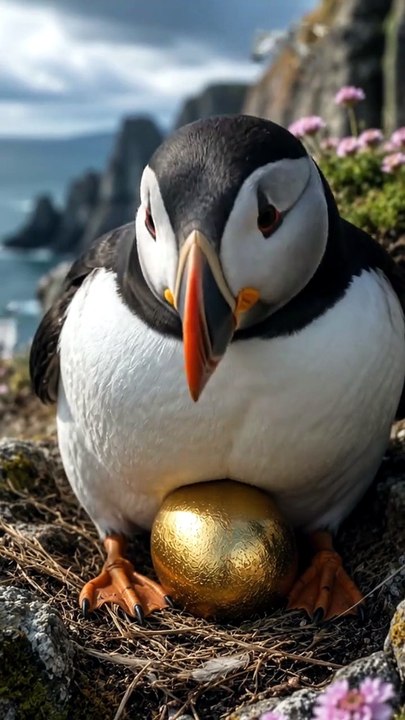 🌟 The Legendary Puffin and the Golden Egg – A Heartwarming Fantasy Adventure  #FantasyAdventure #GoldenEgg #PuffinLife