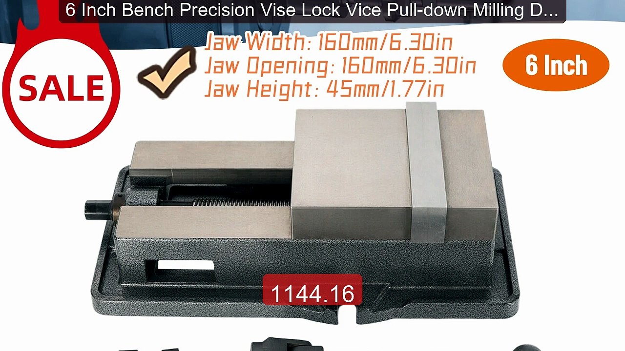 6 Inch Bench Precision Vise Lock Vice Pull-down Milling Drilling M... -- Best Deal 2026 | Shop Now!