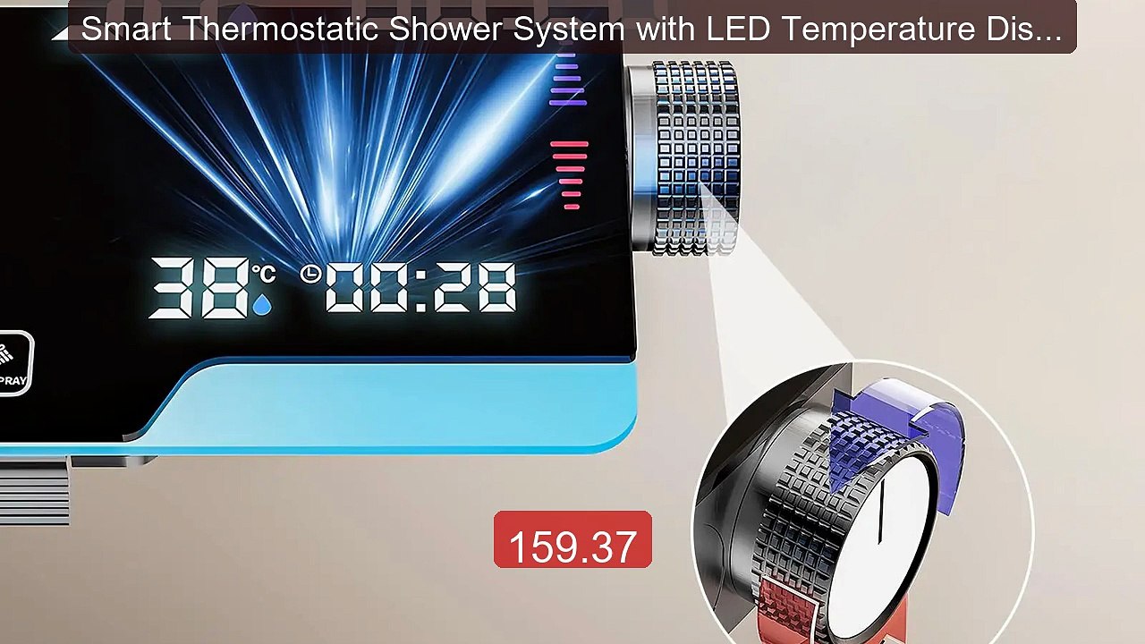 Smart Thermostatic Shower System with LED Temperature Display & Rai... -- Top Rated 2026 | Buy Now!