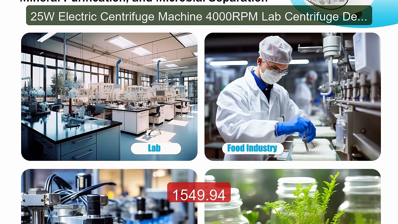 25W Electric Centrifuge Machine 4000RPM Lab Centrifuge Device... -- Amazing Value 2026 | Must Have!