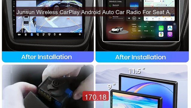 Junsun Wireless CarPlay Android Auto Car Radio For Seat Altea ... Hot Deal 2026 | Limited Offer!