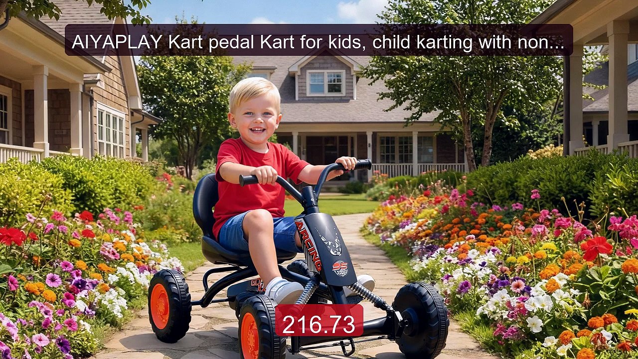 AIYAPLAY Kart pedal Kart for kids, child karting with non-sli... -- Amazing Value 2026 | Must Have!
