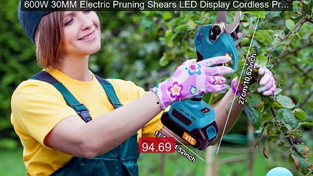 600W 30MM Electric Pruning Shears LED Display Cordless Prun... Top Pick 2026 | Unbeatable Price!