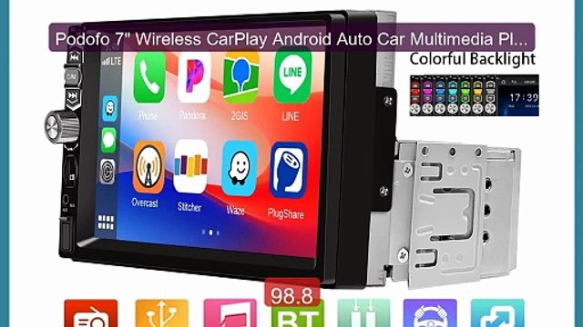 Podofo 7 Wireless CarPlay Android Auto Car Multimedia Play... Top Pick 2026 | Unbeatable Price!