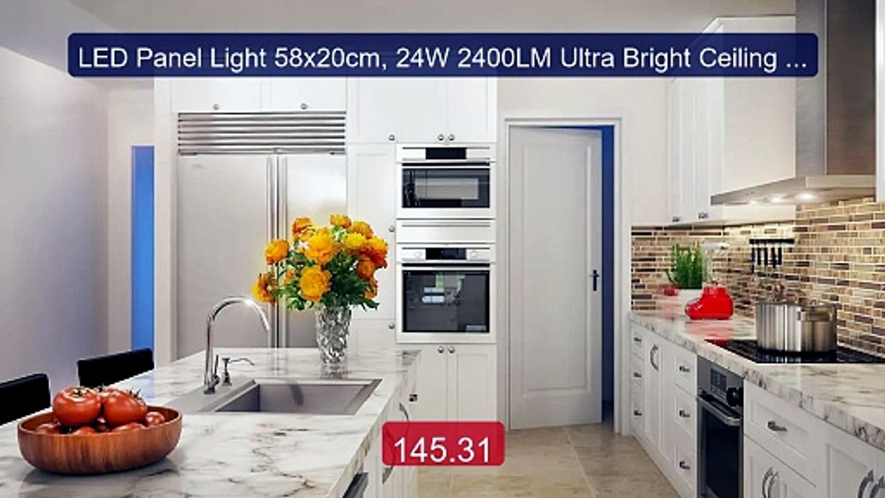 LED Panel Light 58x20cm, 24W 2400LM Ultra Bright Ceiling Lamp... -- Amazing Value 2026 | Must Have!