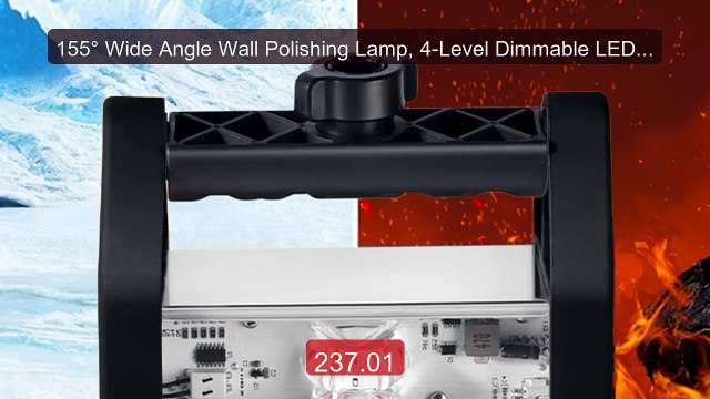 155° Wide Angle Wall Polishing Lamp, 4-Level Dimmable LED Light, Wa... Top Rated 2026 | Buy Now!