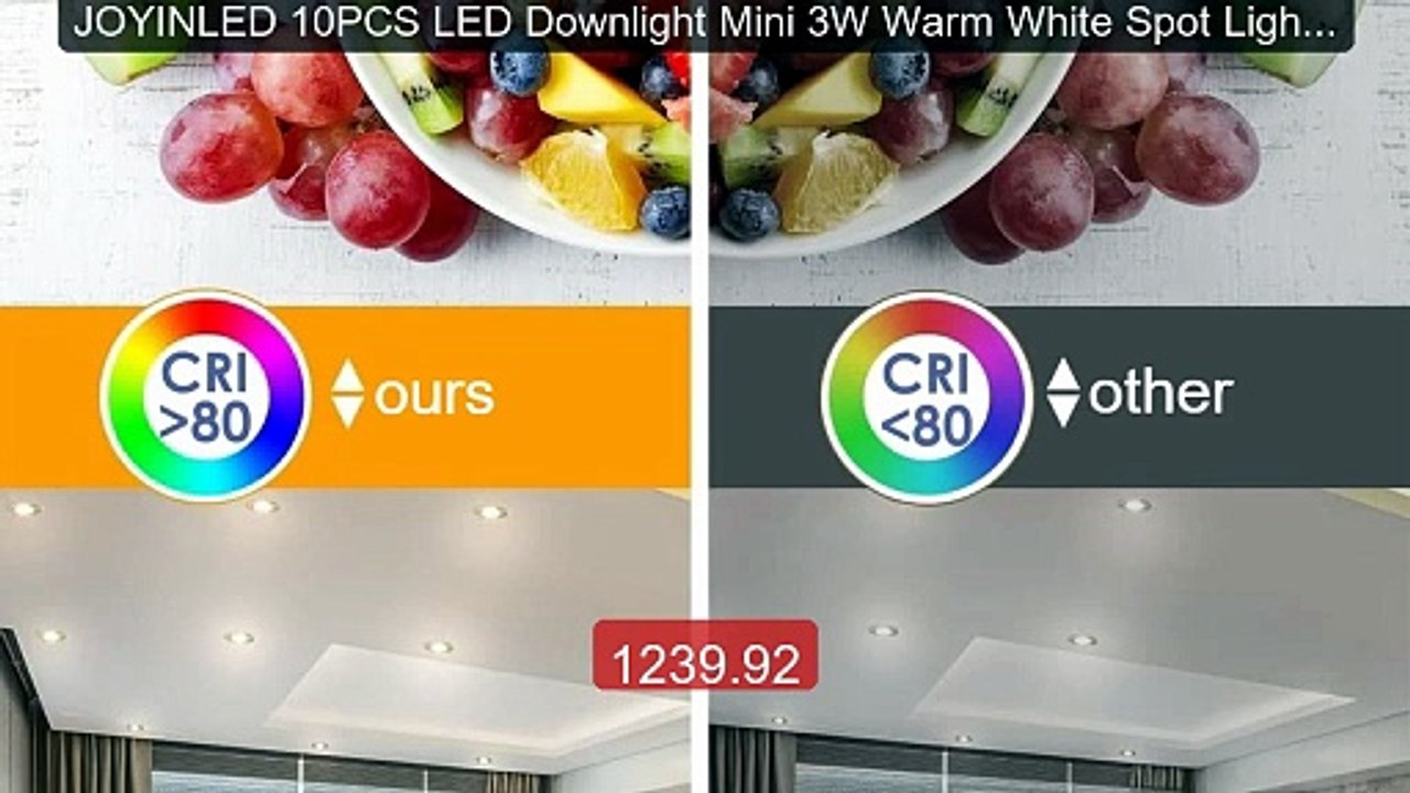 JOYINLED 10PCS LED Downlight Mini 3W Warm White Spot Light ... -- Top Pick 2026 | Unbeatable Price!