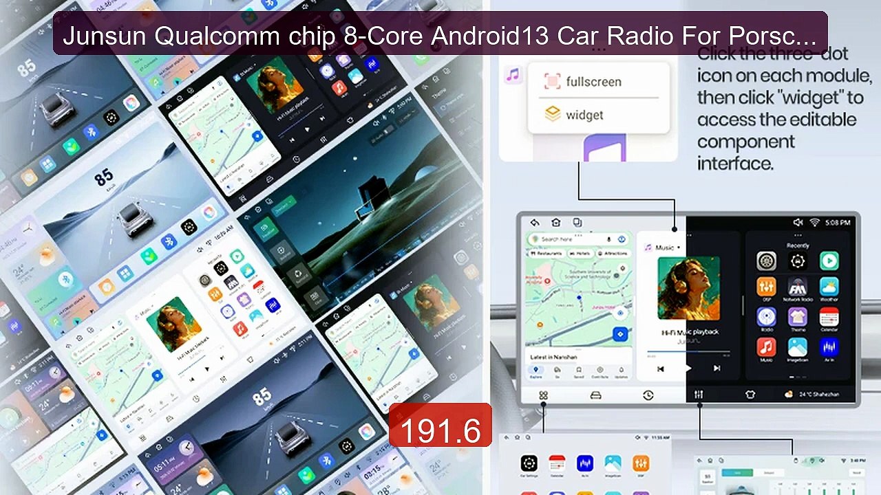 Junsun Qualcomm chip 8-Core Android13 Car Radio For Porsche Cayenne... -- Top Rated 2026 | Buy Now!