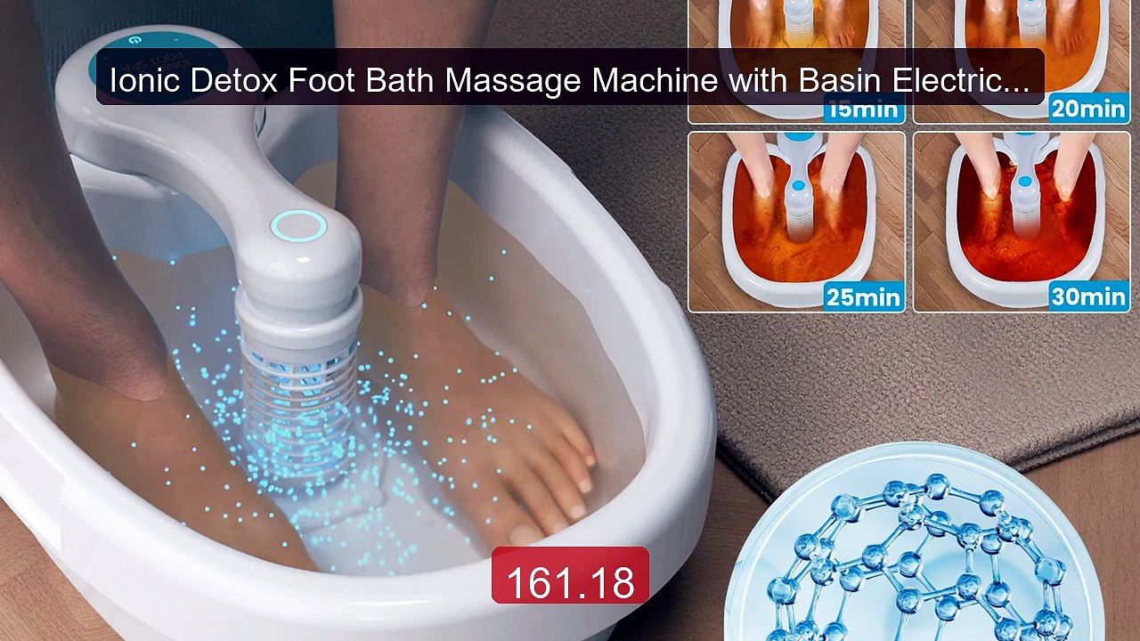 Ionic Detox Foot Bath Massage Machine with Basin Electric Foot Spa ... -- Top Rated 2026 | Buy Now!