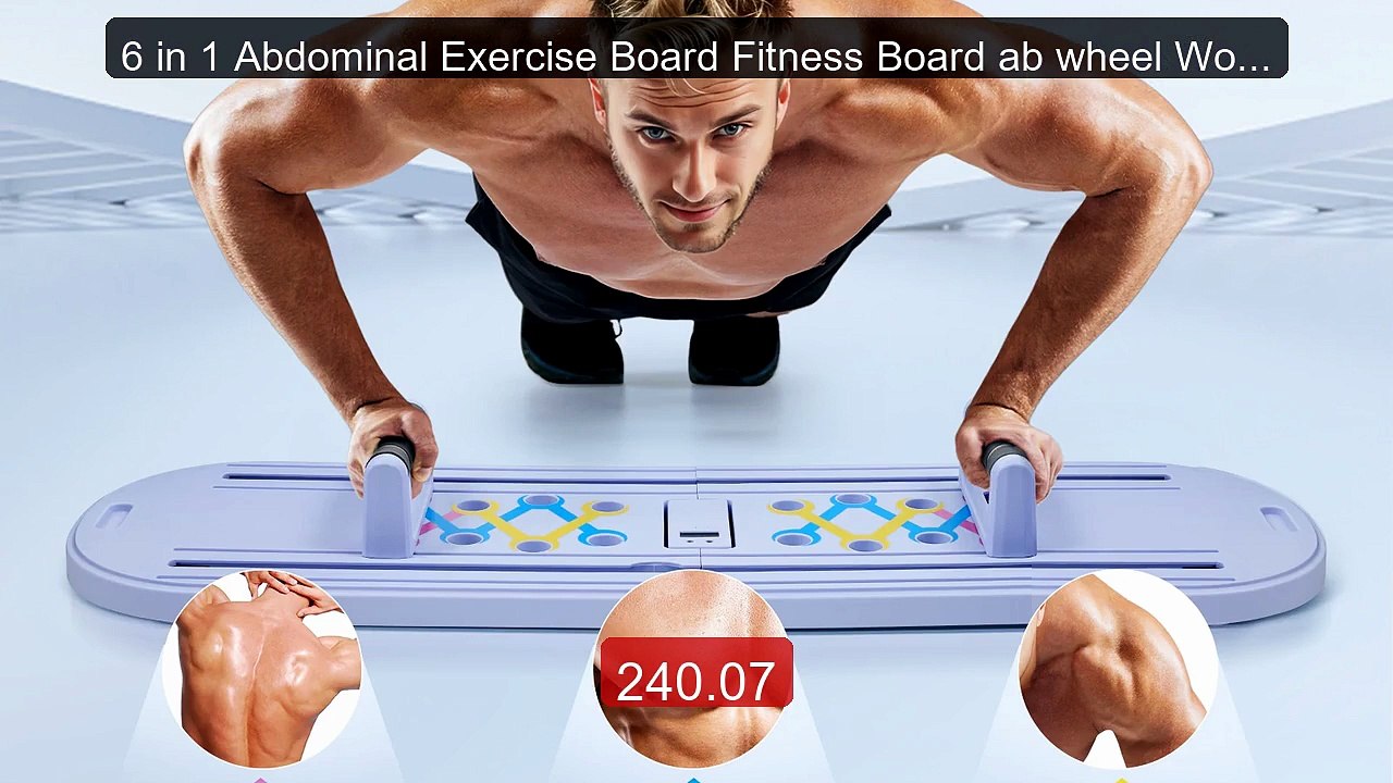 6 in 1 Abdominal Exercise Board Fitness Board ab wheel Workout... -- Hot Deal 2026 | Limited Offer!