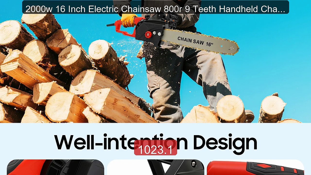 2000w 16 Inch Electric Chainsaw 800r 9 Teeth Handheld Chainsaw 35 ... -- Best Deal 2026 | Shop Now!