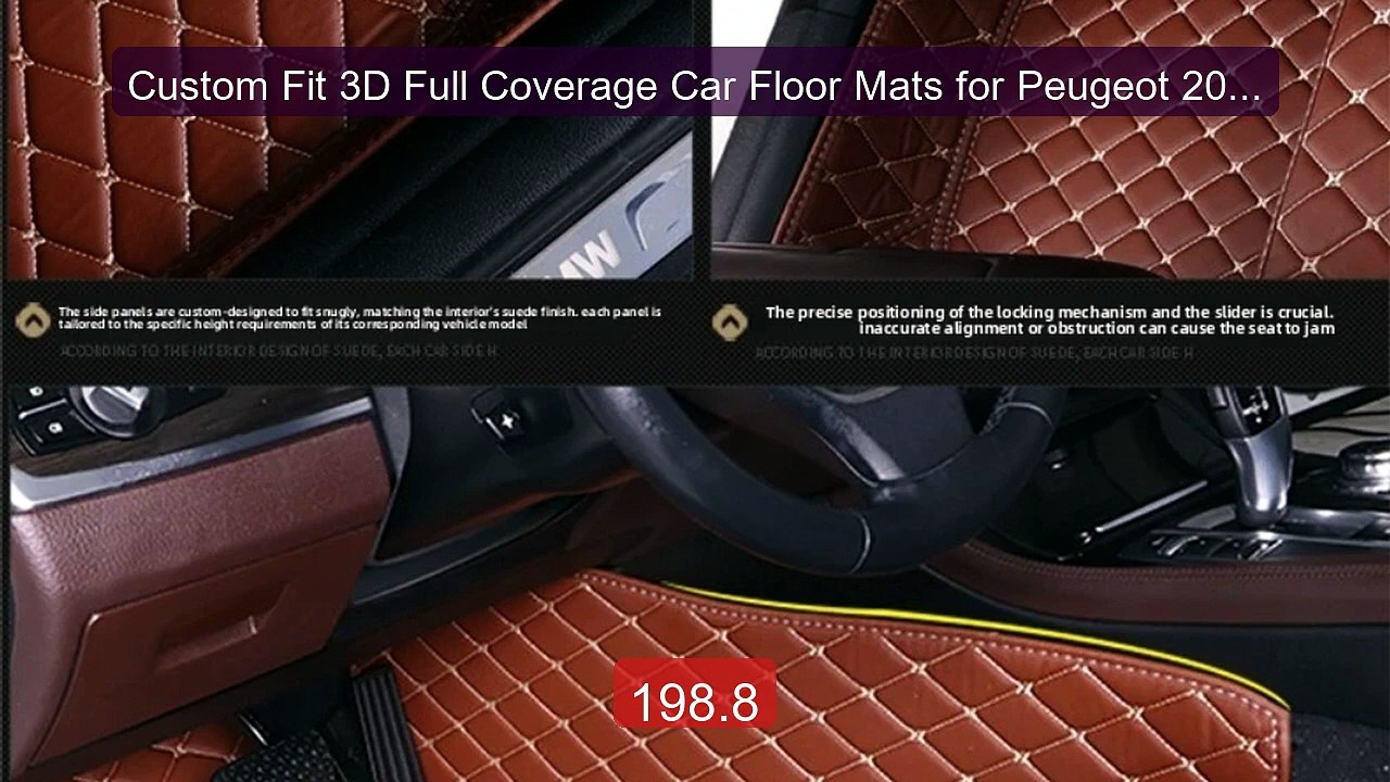 Custom Fit 3D Full Coverage Car Floor Mats for Peugeot 208 A9... -- Amazing Value 2026 | Must Have!