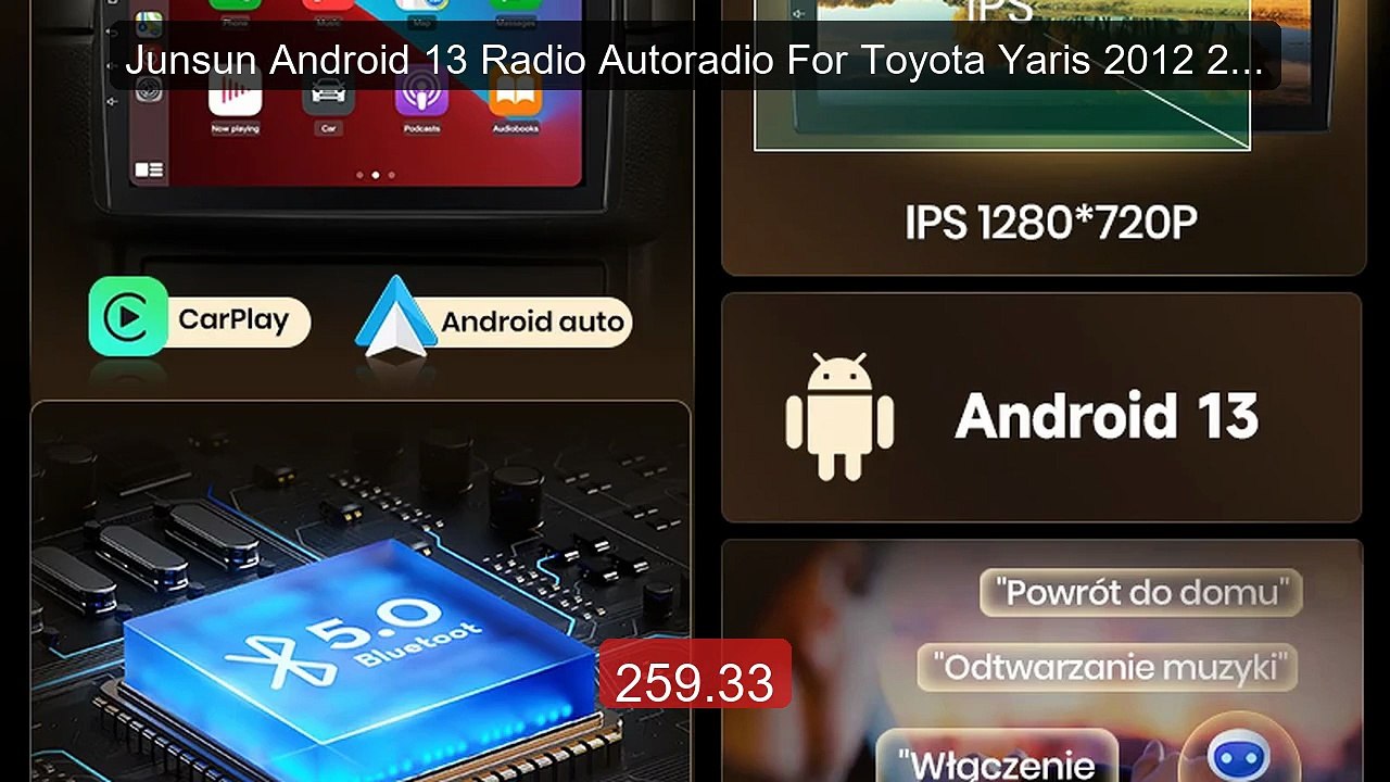 Junsun Android 13 Radio Autoradio For Toyota Yaris 2012 2013-... -- Amazing Value 2026 | Must Have!