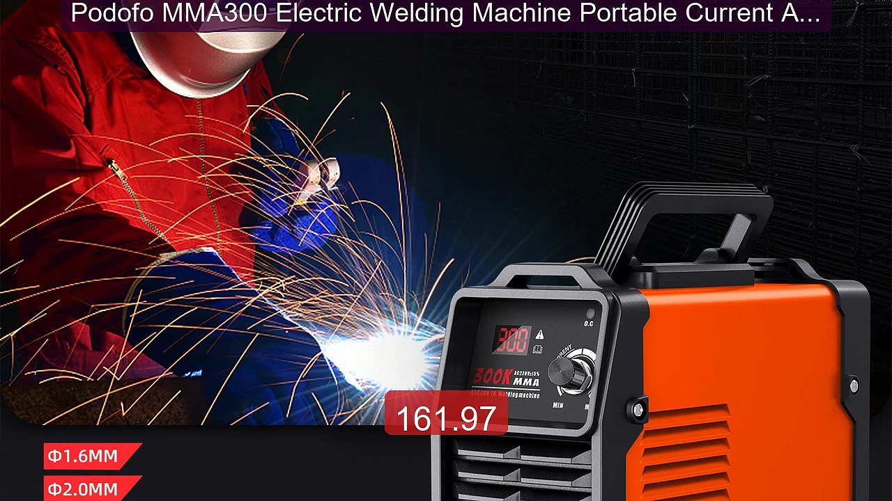 Podofo MMA300 Electric Welding Machine Portable Current Adjust... -- Best Buy 2026 | Great Quality!