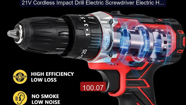 21V Cordless Impact Drill Electric Screwdriver Electric Hammer... Best Buy 2026 | Great Quality!