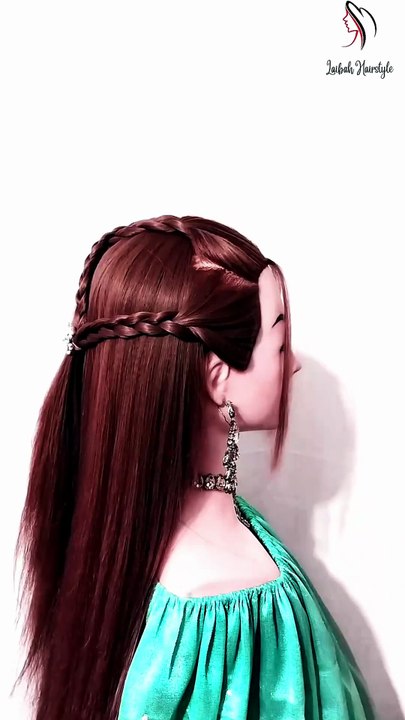 Easy open hairstyle for girls 🎀