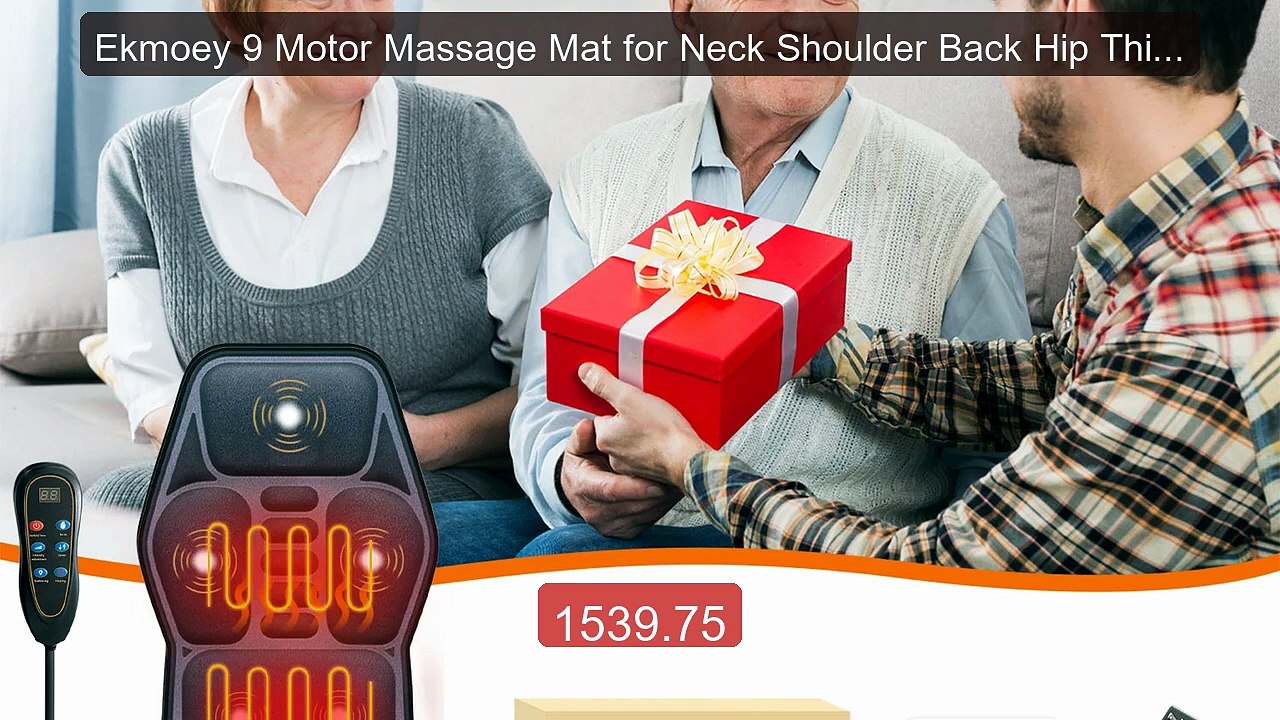 Ekmoey 9 Motor Massage Mat for Neck Shoulder Back Hip Thighs Vibra... -- Best Deal 2026 | Shop Now!