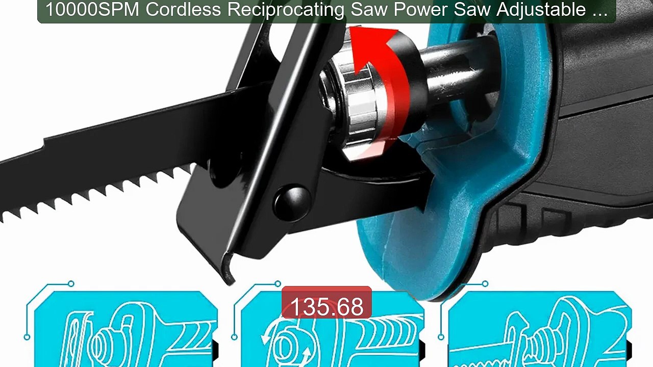 10000SPM Cordless Reciprocating Saw Power Saw Adjustable Speed for ... -- Top Rated 2026 | Buy Now!
