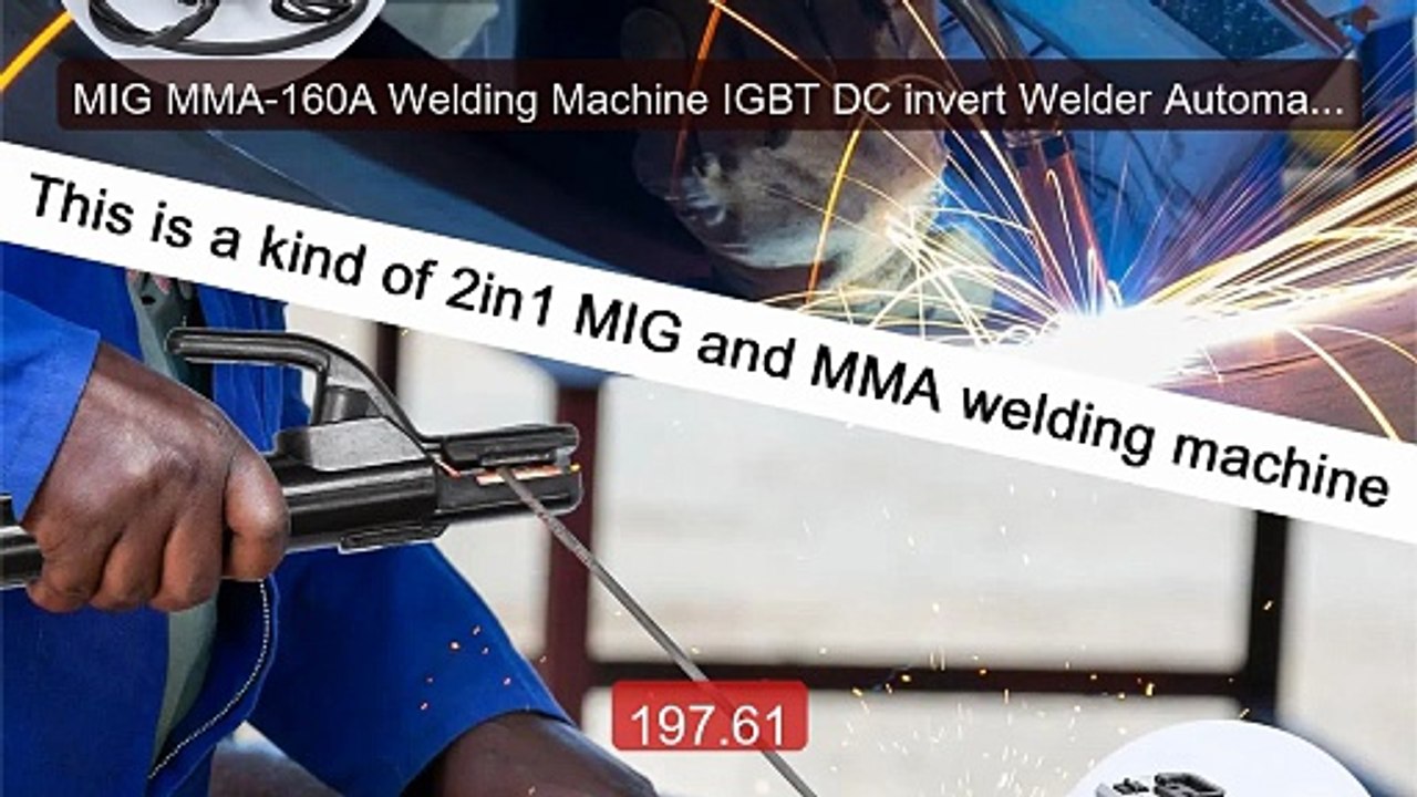 MIG MMA-160A Welding Machine IGBT DC invert Welder Automatic W... -- Best Buy 2026 | Great Quality!
