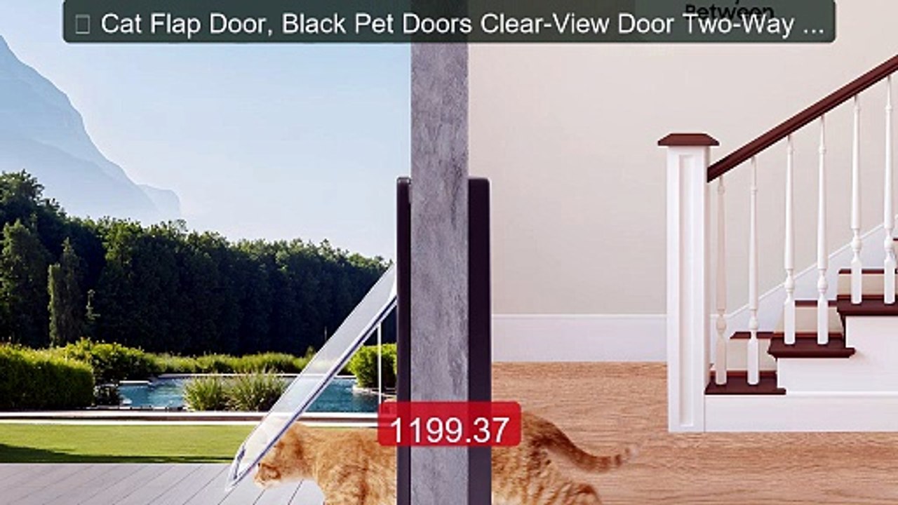  Cat Flap Door, Black Pet Doors Clear-View Door Two-Way Opening, ... -- Best Deal 2026 | Shop Now!