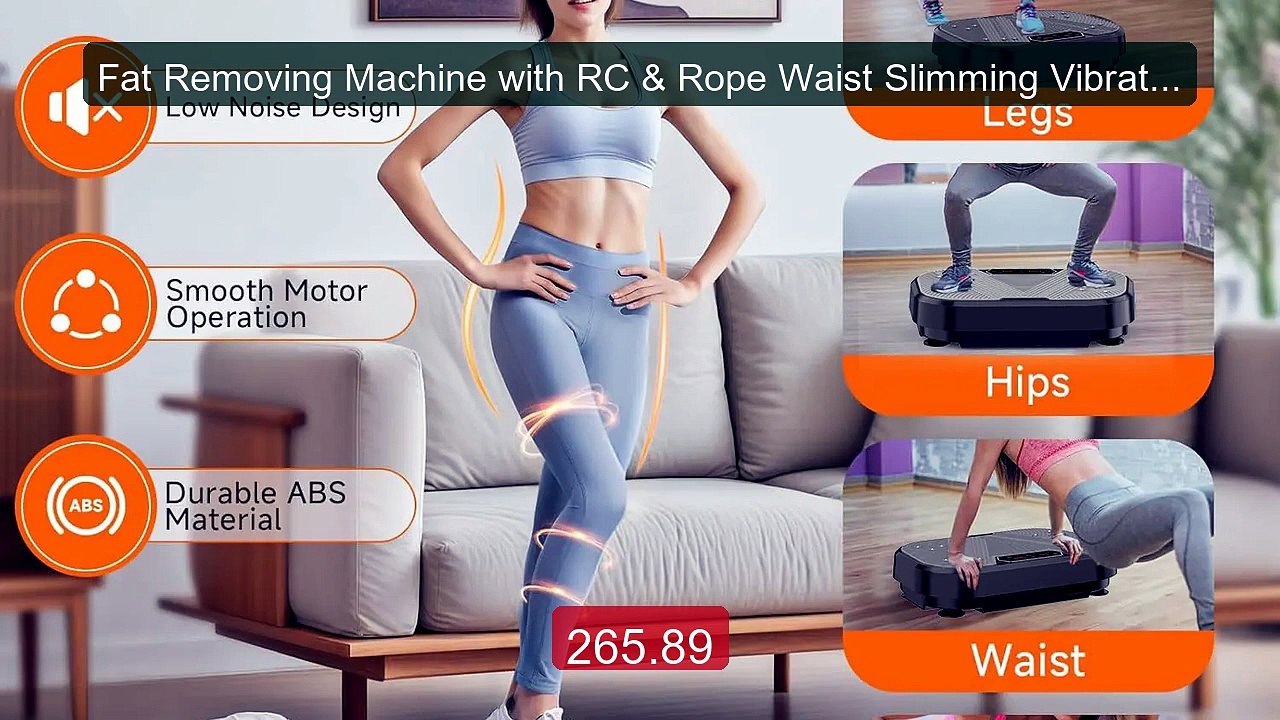 Fat Removing Machine with RC & Rope Waist Slimming Vibration M... -- Best Buy 2026 | Great Quality!