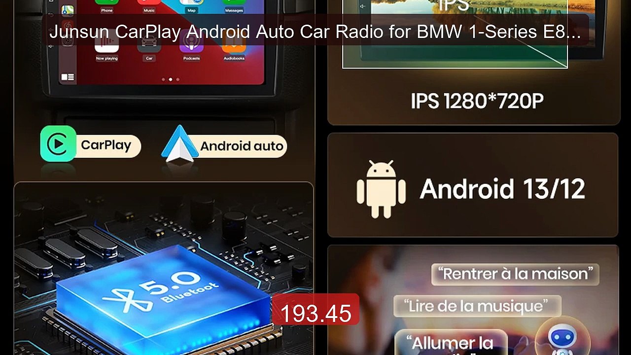 Junsun CarPlay Android Auto Car Radio for BMW 1-Series E87 E81 E82 ... -- Top Rated 2026 | Buy Now!