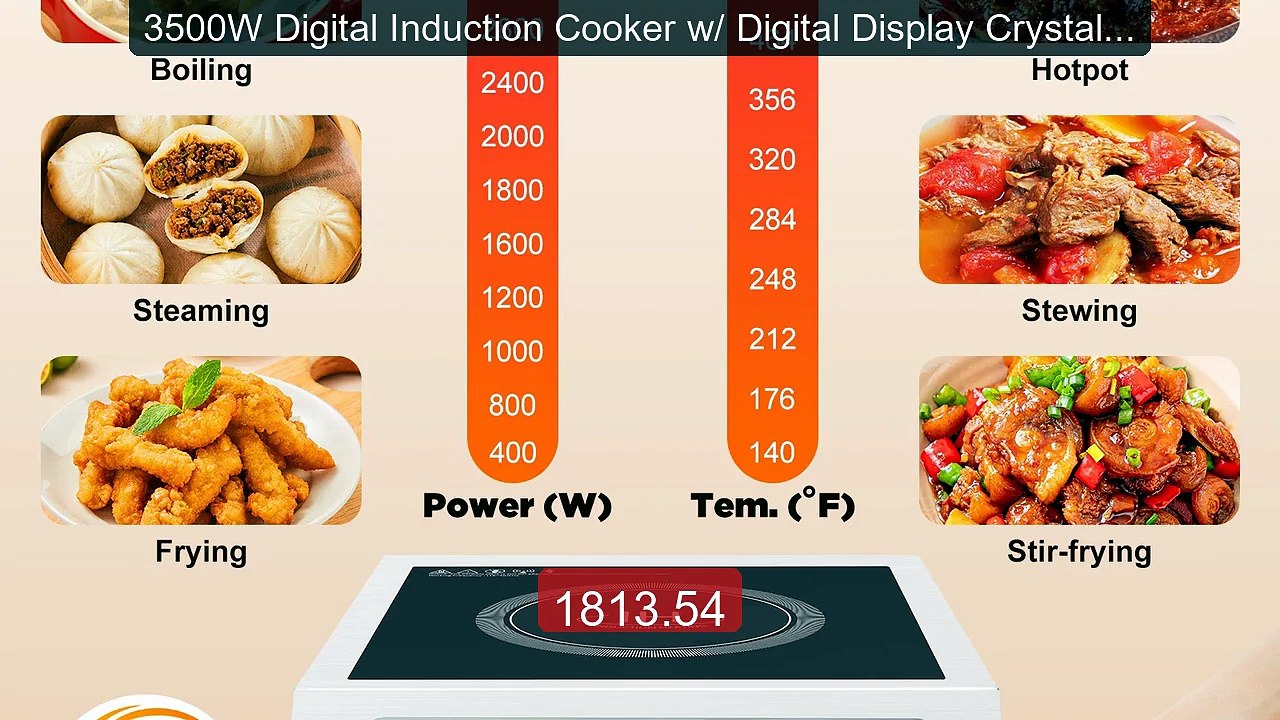 3500W Digital Induction Cooker w/ Digital Displ...