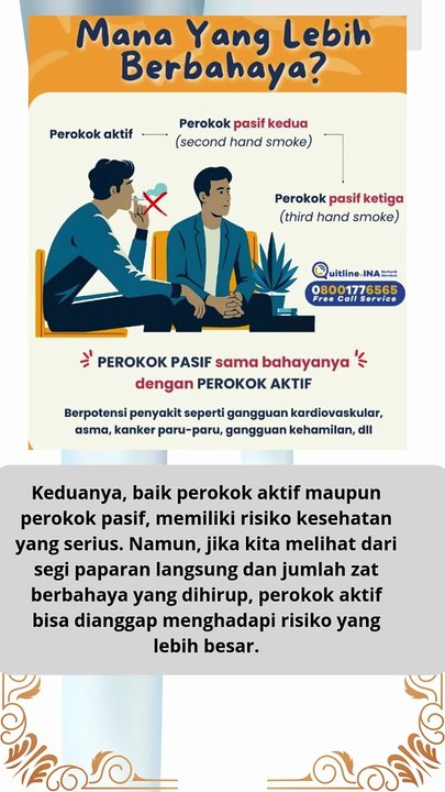 Manakah yang Lebih Berbahaya perokok aktif dan pasif #kesahatan #quotes