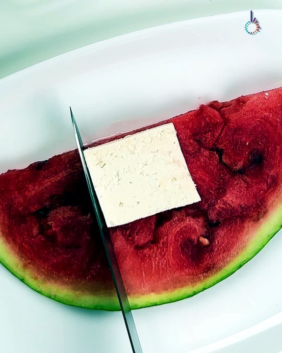 Watermelon & cheese, the combo you didn't know you need🍉