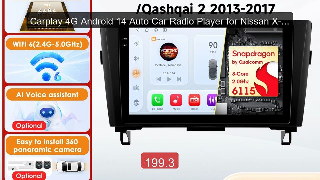 Carplay 4G Android 14 Auto Car Radio Player for Nissan X-Trail... Hot Deal 2026 | Limited Offer!