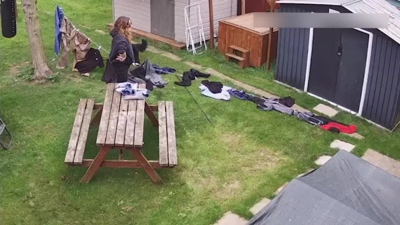 One Last Pair of Jeans Sends Washing Line Crashing Down