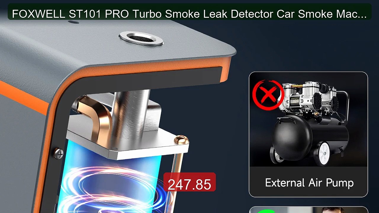 FOXWELL ST101 PRO Turbo Smoke Leak Detector Car Smoke Machine... -- Amazing Value 2026 | Must Have!