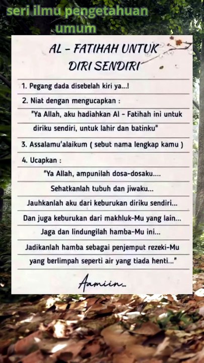 MANFAAT ALFATIHAH UNTUK DIRI SENDIRI #short#alfatihah