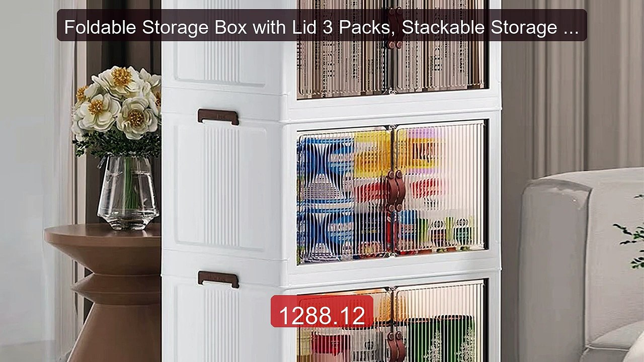 Foldable Storage Box with Lid 3 Packs, Stackable Storage Boxes wit... -- Best Deal 2026 | Shop Now!