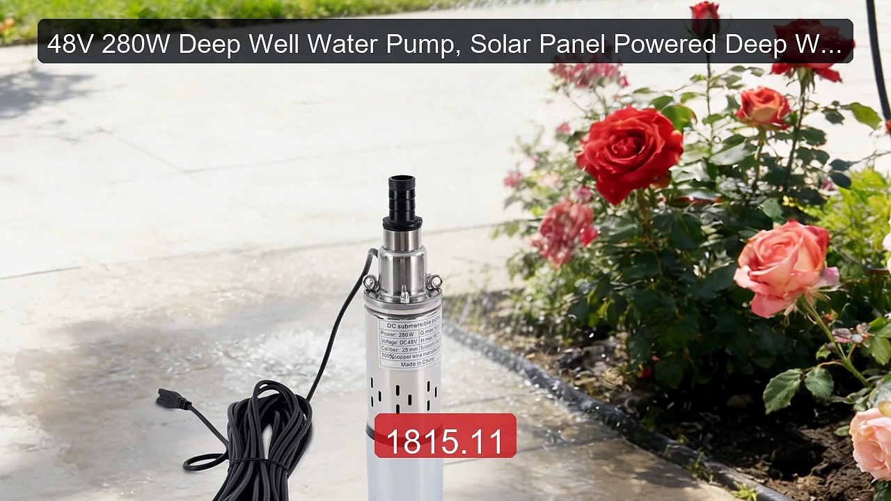 48V 280W Deep Well Water Pump, Solar Panel Powered Deep Well Water... -- Best Deal 2026 | Shop Now!