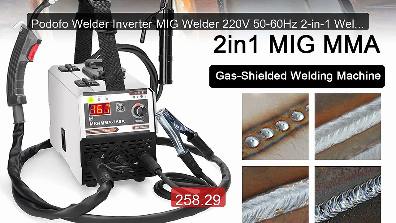 Podofo Welder Inverter MIG Welder 220V 50-60Hz 2-in-1 Welder ... -- Amazing Value 2026 | Must Have!