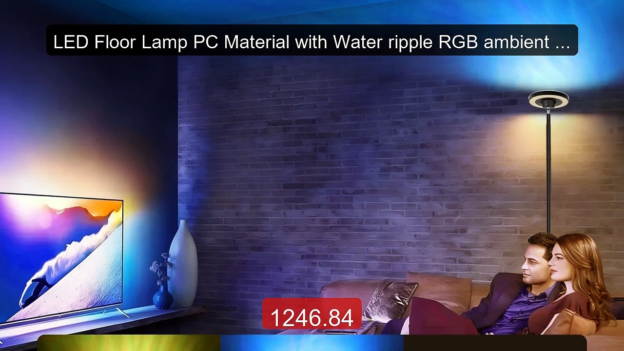 LED Floor Lamp PC Material with Water ripple RGB ambient ligh... -- Amazing Value 2026 | Must Have!