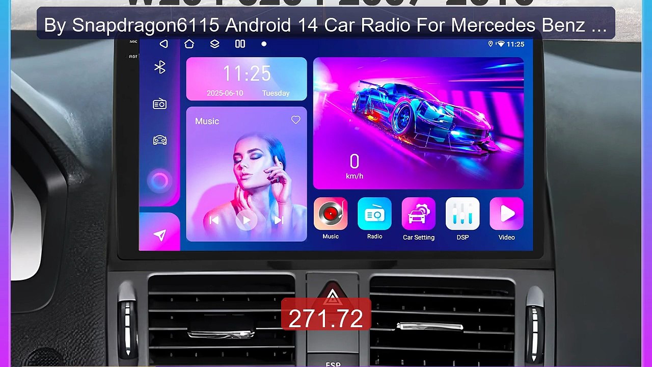 By Snapdragon6115 Android 14 Car Radio For Mercedes Benz C ... -- Top Pick 2026 | Unbeatable Price!