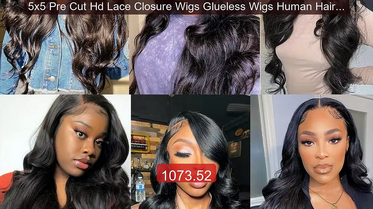 5x5 Pre Cut Hd Lace Closure Wigs Glueless Wigs Human Hair Read... -- Best Buy 2026 | Great Quality!
