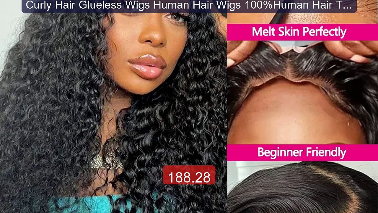 Curly Hair Glueless Wigs Human Hair Wigs 100%Human Hair Top Quality... -- Top Rated 2026 | Buy Now!