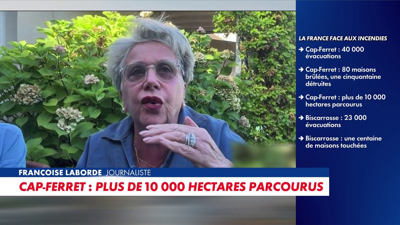 Françoise Laborde : «Le vent a poussé les feux vers l'est, c'est compliqué pour les villages»