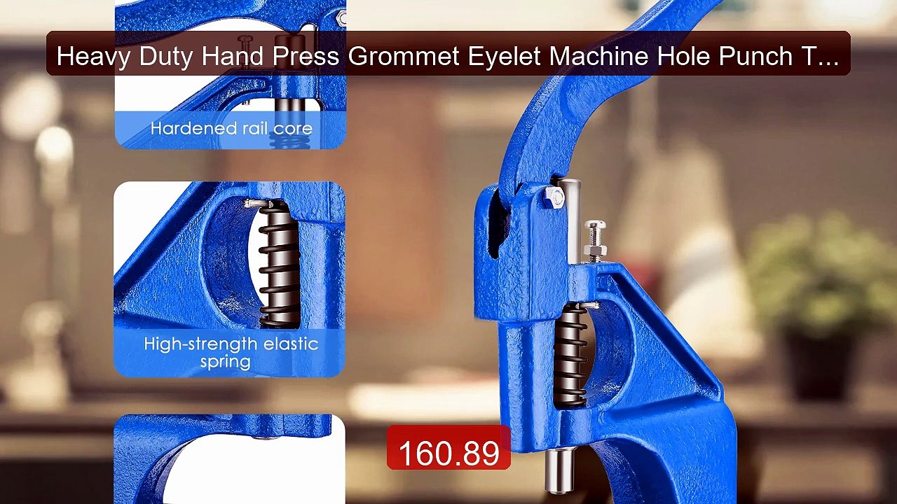 Heavy Duty Hand Press Grommet Eyelet Machine Hole Punch Too... -- Top Pick 2026 | Unbeatable Price!