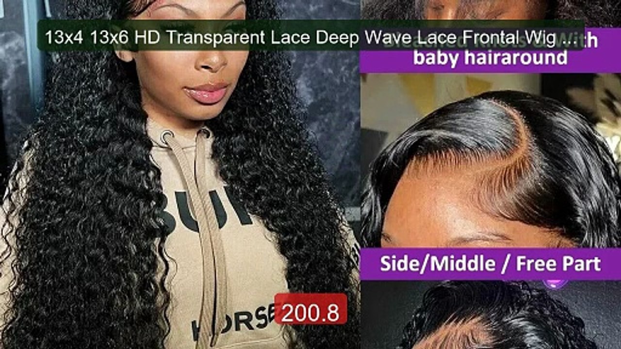 13x4 13x6 HD Transparent Lace Deep Wave Lace Frontal Wig 16-36 Inch... -- Top Rated 2026 | Buy Now!