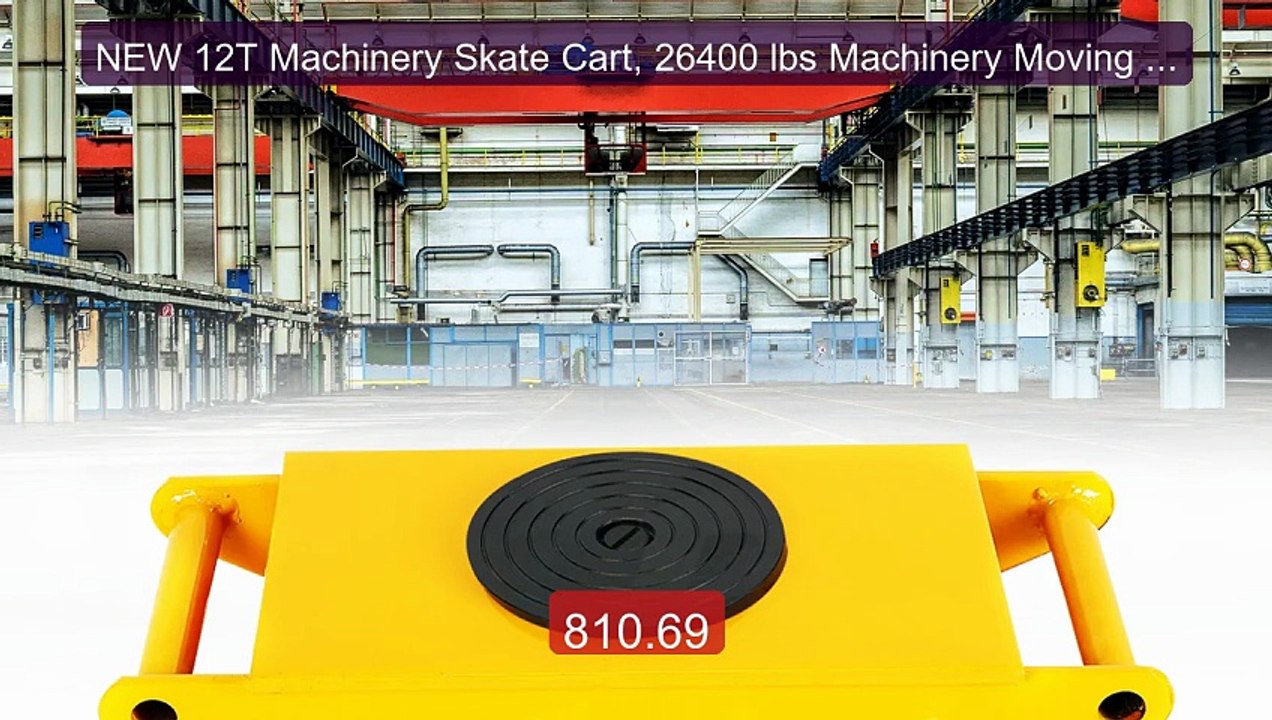 NEW 12T Machinery Skate Cart, 26400 lbs Machinery Moving Skate, Mac... -- Top Rated 2026 | Buy Now!